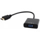 Cablexpert HDMI to VGA and audio adapter 0.15 m (A-HDMI-VGA-03) Cablexpert HDMI to VGA and audio adapter 0.15 m (A-HDMI-VGA-03)