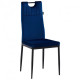 Dining chair for kitchen, living room, cafe Alabama steel black/fabric velor dark blue AMF Dining chair for kitchen, living room, cafe Alabama steel black/fabric velor dark blue AMF