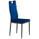 Dining chair for kitchen, living room, cafe Alabama steel black/fabric velor dark blue AMF Dining chair for kitchen, living room, cafe Alabama steel black/fabric velor dark blue AMF