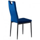 Dining chair for kitchen, living room, cafe Alabama steel black/fabric velor dark blue AMF Dining chair for kitchen, living room, cafe Alabama steel black/fabric velor dark blue AMF
