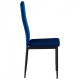 Dining chair for kitchen, living room, cafe Alabama steel black/fabric velor dark blue AMF Dining chair for kitchen, living room, cafe Alabama steel black/fabric velor dark blue AMF