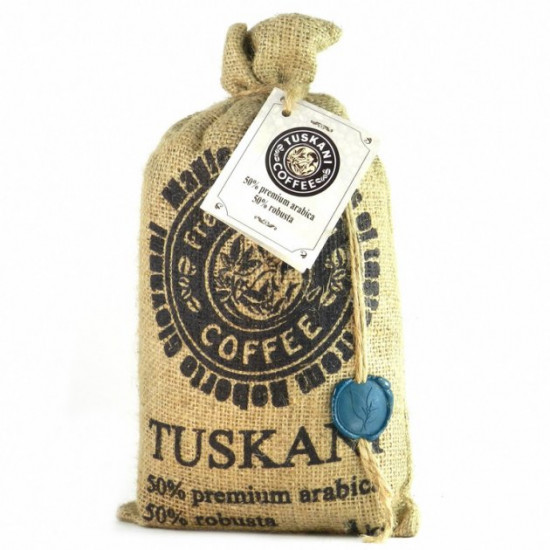 Кофе в зернах Tuskani 50% арабика 50% робуста 1 кг Кофе в зернах Tuskani 50% арабика 50% робуста 1 кг