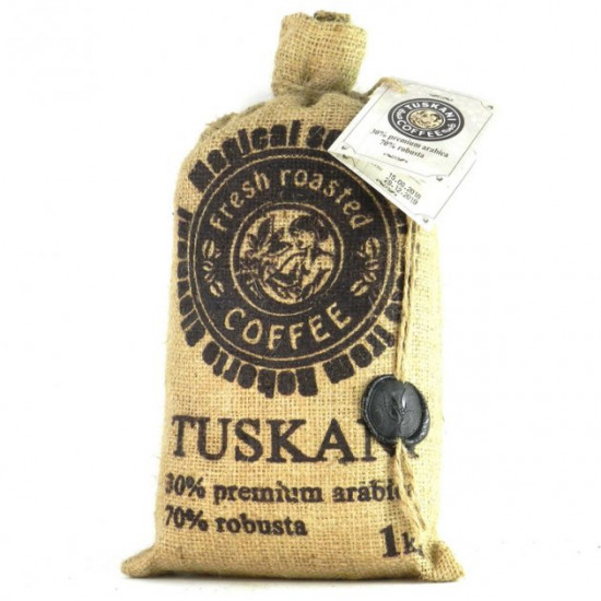 Кофе в зернах Tuskani 30% арабика 70% робуста 1 кг Кофе в зернах Tuskani 30% арабика 70% робуста 1 кг