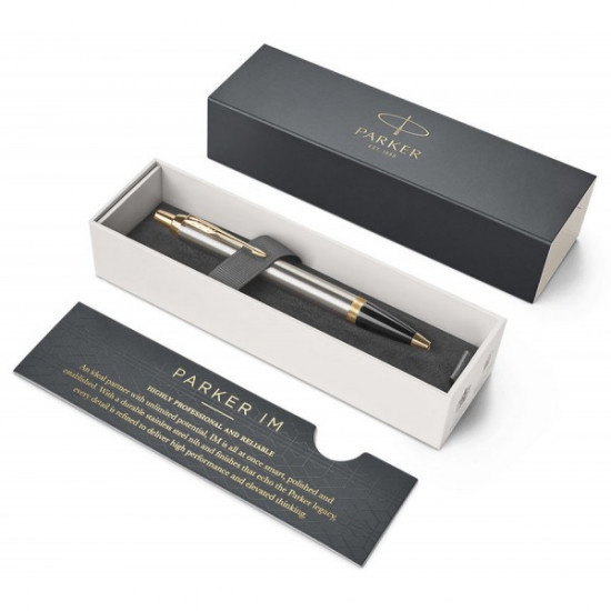 Parker Ballpoint Pen IM 17 Brushed Metal GT BP Trident (22 232_TR) (3501179823720) Parker Ballpoint Pen IM 17 Brushed Metal GT BP Trident (22 232_TR) (3501179823720)