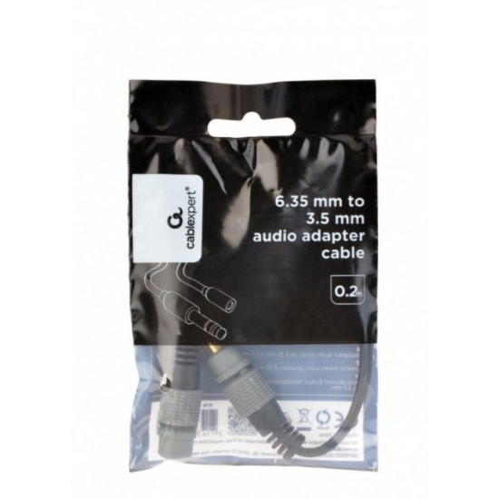 Audio cable Cablexpert (A-63M35F-0.2M) 3.5mm-6.35mm, 0.2m Audio cable Cablexpert (A-63M35F-0.2M) 3.5mm-6.35mm, 0.2m