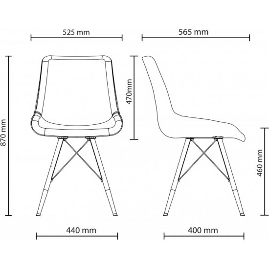 Chair Nowy Styl NICOLE ordf 4LX WHITE (BOX-1) SORO-40 Chair Nowy Styl NICOLE ordf 4LX WHITE (BOX-1) SORO-40