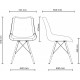 Chair Nowy Styl NICOLE ordf 4LX WHITE (BOX-1) SORO-40 Chair Nowy Styl NICOLE ordf 4LX WHITE (BOX-1) SORO-40