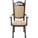 Chair RPMK Breda high back with armrests S-357/2 dark walnut, beige Chair RPMK Breda high back with armrests S-357/2 dark walnut, beige