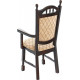 Chair RPMK Breda high back with armrests S-357/2 dark walnut, beige Chair RPMK Breda high back with armrests S-357/2 dark walnut, beige