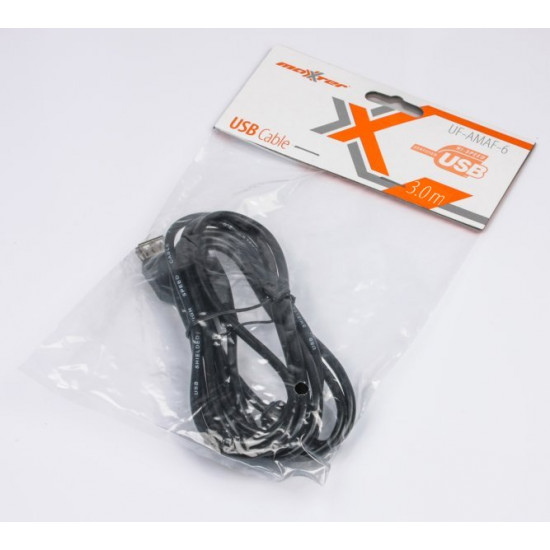 Удлинитель Maxxter USB 2.0 3 м Black (U-AMAF-10) Удлинитель Maxxter USB 2.0 3 м Black (U-AMAF-10)