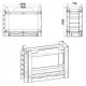 Children's bunk bed Twix Companit 70x190 white Children's bunk bed Twix Companit 70x190 white