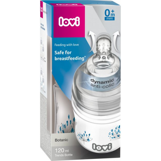 Lovi Trends Botanic feeding bottle 120 ml (21/586) (5903407215860) Lovi Trends Botanic feeding bottle 120 ml (21/586) (5903407215860)