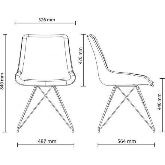 Chair Nowy Styl NICOLE LF ordf BLACK (BOX-1) ECO-01 Chair Nowy Styl NICOLE LF ordf BLACK (BOX-1) ECO-01