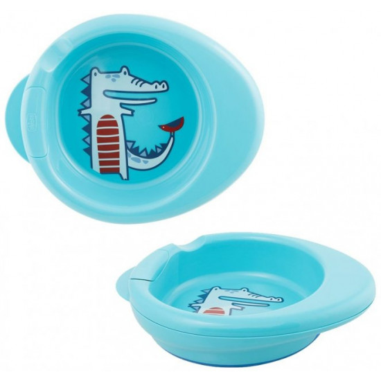 Термоустойчивая тарелка Chicco Warmy Plate Голубая (16000.20) Термоустойчивая тарелка Chicco Warmy Plate Голубая (16000.20)