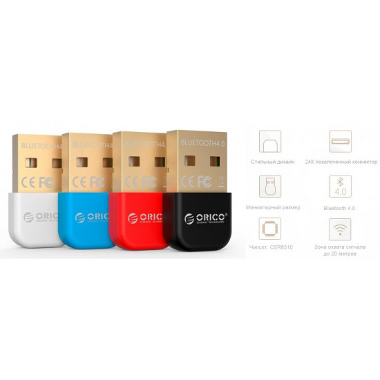 Bluetooth adapter Orico BTA-403 Black (OR-0403) Bluetooth adapter Orico BTA-403 Black (OR-0403)