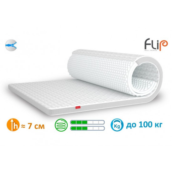 Матрац ортопедичний Matroluxe Flip WHITE 120x190 см Матрац ортопедичний Matroluxe Flip WHITE 120x190 см