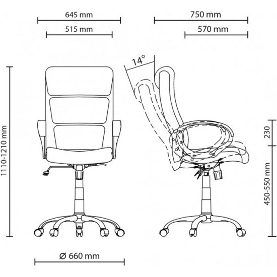 Крісло Nowy Styl DELTA ANYFIX ordf CHR68 SORO-93 Крісло Nowy Styl DELTA ANYFIX ordf CHR68 SORO-93