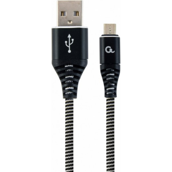 Cablexpert USB - MicroUSB 2 m Black/White (CC-USB2B-AMmBM-2M-BW) Cablexpert USB - MicroUSB 2 m Black/White (CC-USB2B-AMmBM-2M-BW)