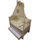 Baby crib Baby Toddler Ivory with pendulum mechanism and drawer Ivory Baby crib Baby Toddler Ivory with pendulum mechanism and drawer Ivory