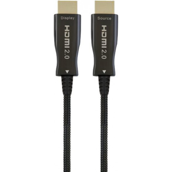 Кабель оптичний Cablexpert HDMI-HDMI 20 м Чорний (CCBP-HDMI-AOC-20M)