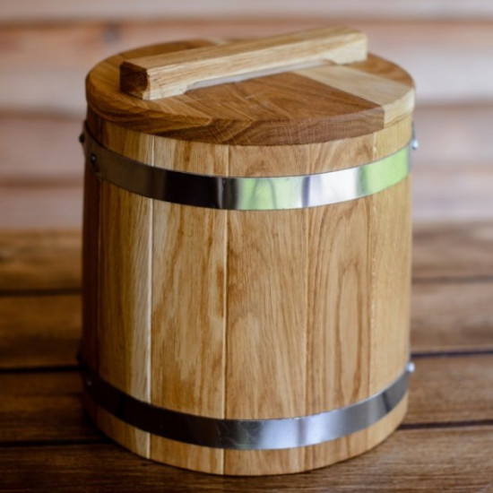 Tub for pickles oak 5 l. Tub for pickles oak 5 l.