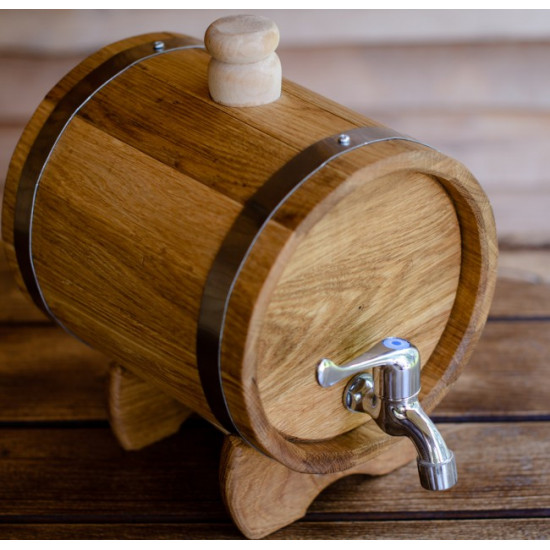 Oak barrel for drinks (jug) 5 l. Oak barrel for drinks (jug) 5 l.