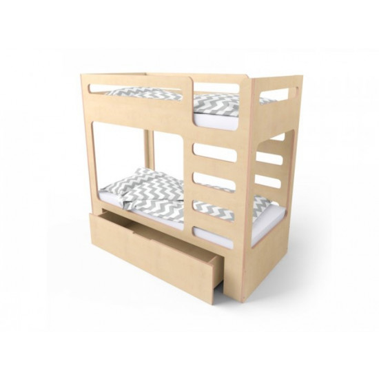 Ліжко двоярусне Indigo Wood cuBED з ящиком (39740) Ліжко двоярусне Indigo Wood cuBED з ящиком (39740)