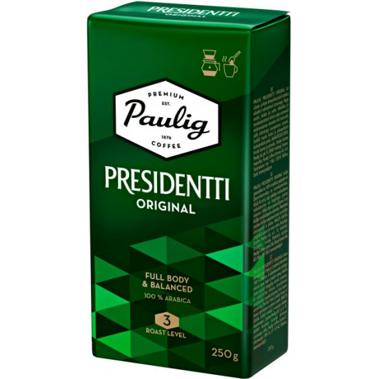 Кофе молотый Paulig Presidentti Original 250 г (6418474020020) Кофе молотый Paulig Presidentti Original 250 г (6418474020020)