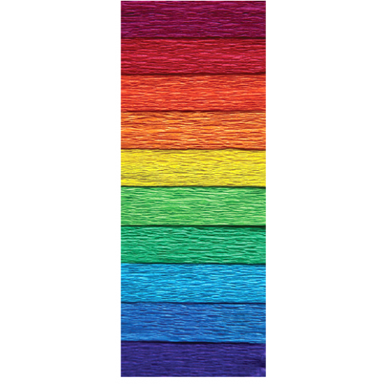 Set of crepe, corrugated paper INTERDRUK MIX SPEKTRUM of 10 colors 200x50 cm (990664) Set of crepe, corrugated paper INTERDRUK MIX SPEKTRUM of 10 colors 200x50 cm (990664)