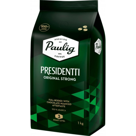 Кофе в зернах Paulig Presidentti Original Strong 1 кг (6411300169344) Кофе в зернах Paulig Presidentti Original Strong 1 кг (6411300169344)