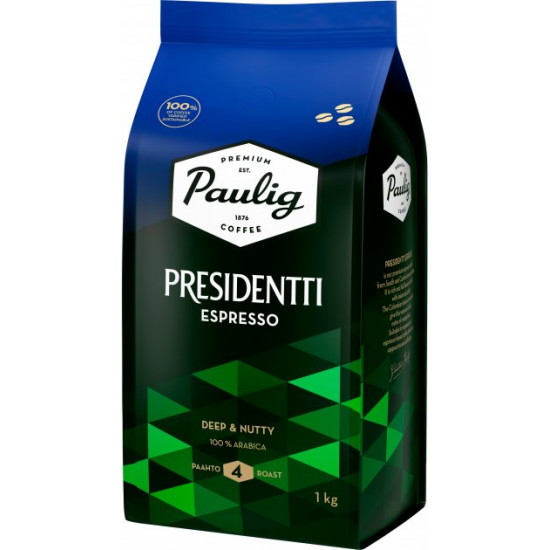 Кофе в зернах Paulig Presidentti Espresso 1 кг (6411300169337) Кофе в зернах Paulig Presidentti Espresso 1 кг (6411300169337)