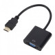 Переходник U&P HDMI - VGA / Audio 0.2 м Black (CC-HTVA-BK) Переходник U&P HDMI - VGA / Audio 0.2 м Black (CC-HTVA-BK)