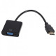Переходник U&P HDMI - VGA / Audio 0.2 м Black (CC-HTVA-BK) Переходник U&P HDMI - VGA / Audio 0.2 м Black (CC-HTVA-BK)
