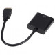 Переходник U&P HDMI - VGA / Audio 0.2 м Black (CC-HTVA-BK) Переходник U&P HDMI - VGA / Audio 0.2 м Black (CC-HTVA-BK)