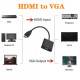 Переходник U&P HDMI - VGA / Audio 0.2 м Black (CC-HTVA-BK) Переходник U&P HDMI - VGA / Audio 0.2 м Black (CC-HTVA-BK)