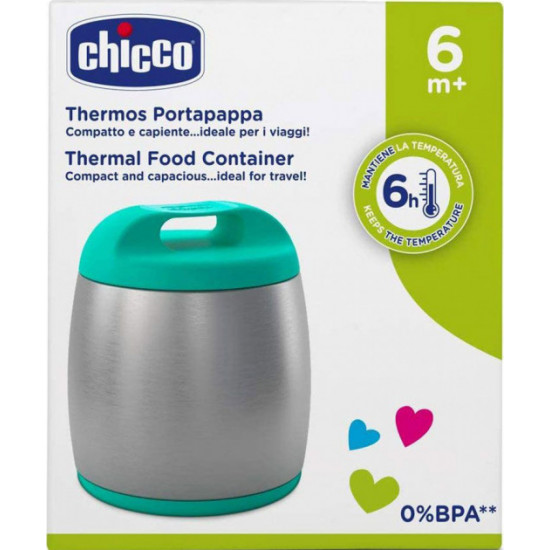 Термоконтейнер для детского питания Chicco Бирюзовый 350 мл (60182.20) Термоконтейнер для детского питания Chicco Бирюзовый 350 мл (60182.20)