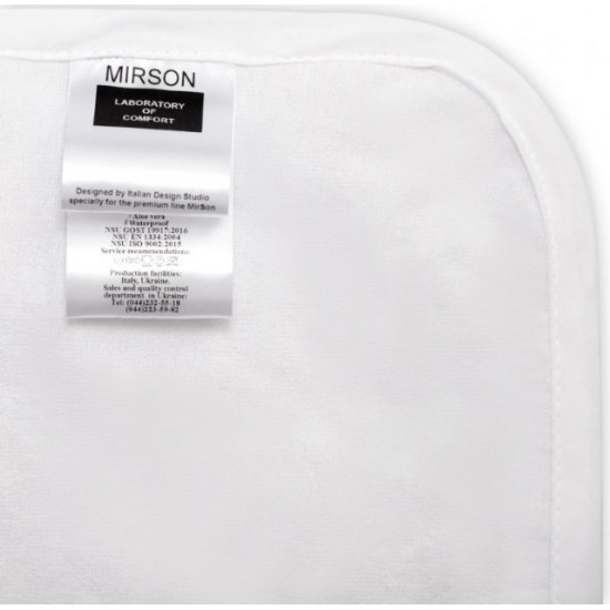 Наматрасник MirSon Terry Waterproof 217 водонепроницаемый резинка по углам 60x120 см (2200000326966) Наматрасник MirSon Terry Waterproof 217 водонепроницаемый резинка по углам 60x120 см (2200000326966)