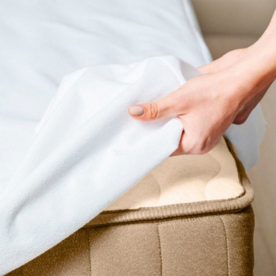 Mattress cover MirSon Terry Waterproof Aloe Vera 219 waterproof elastic band around the perimeter 120x200 cm (2200000376374) Mattress cover MirSon Terry Waterproof Aloe Vera 219 waterproof elastic band around the perimeter 120x200 cm (2200000376374)