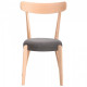 Dining chair for kitchen, cafe, bar Pecorino bleached beech wood/graphite fabric AMF Dining chair for kitchen, cafe, bar Pecorino bleached beech wood/graphite fabric AMF