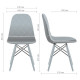 Dining chair for kitchen, cafe, bar Lorenzo beech wood/fabric light olive AMF Dining chair for kitchen, cafe, bar Lorenzo beech wood/fabric light olive AMF