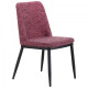 Dining chair for kitchen, cafe, bar Vittorio black metal/purple melange fabric AMF Dining chair for kitchen, cafe, bar Vittorio black metal/purple melange fabric AMF