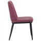Dining chair for kitchen, cafe, bar Vittorio black metal/purple melange fabric AMF Dining chair for kitchen, cafe, bar Vittorio black metal/purple melange fabric AMF