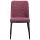 Dining chair for kitchen, cafe, bar Vittorio black metal/purple melange fabric AMF Dining chair for kitchen, cafe, bar Vittorio black metal/purple melange fabric AMF