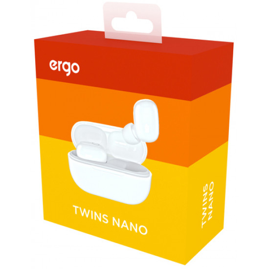 Навушники Ergo BS-510 Twins Nano White Навушники Ergo BS-510 Twins Nano White