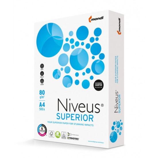 Paper A4 Niveus SUPERIOR class A 80 gm2 500 l (NV.A4.80.SUP) Paper A4 Niveus SUPERIOR class A 80 gm2 500 l (NV.A4.80.SUP)