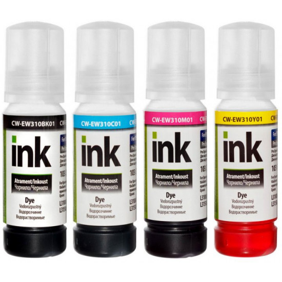 Ink ColorWay CW-EW310SET01 BK/C/M/Y Ink ColorWay CW-EW310SET01 BK/C/M/Y