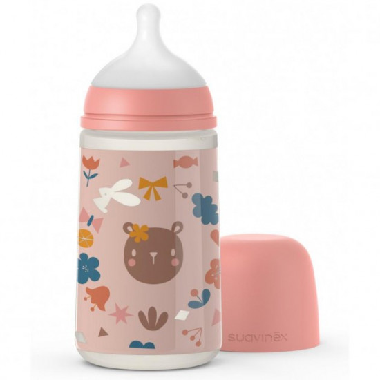 Suavinex feeding bottle Forest stories 270 ml Pink (307060) Suavinex feeding bottle Forest stories 270 ml Pink (307060)