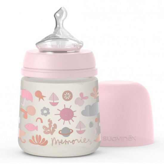 Бутылочка для кормления Suavinex Memories 150 мл Pink (307108) Бутылочка для кормления Suavinex Memories 150 мл Pink (307108)