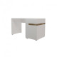 Desk made of chipboard+MDF right LETIS T2 Blonski White+oak canyon Desk made of chipboard+MDF right LETIS T2 Blonski White+oak canyon