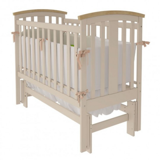 Baby crib made of wood 60*120 Mia Woodman ivory Baby crib made of wood 60*120 Mia Woodman ivory